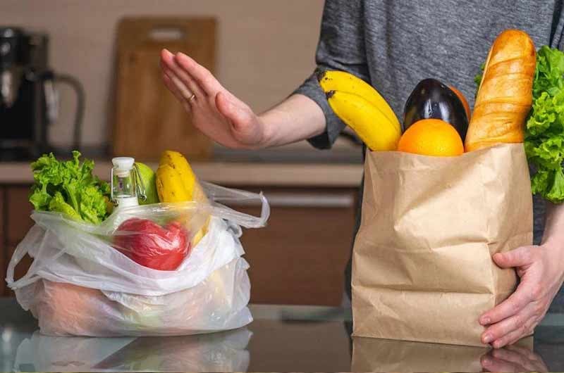 Impatto ambientale dei sacchetti di plastica per la spesa